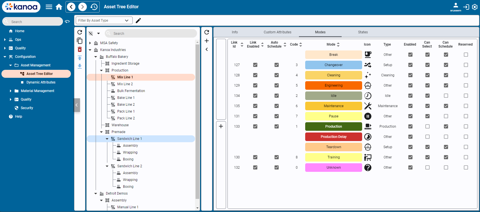 Mode Configuration in Kanoa Ops 1.4