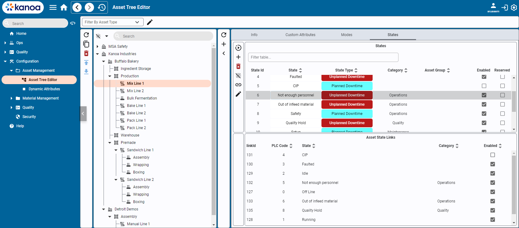 State Configuration in Kanoa Ops 1.4