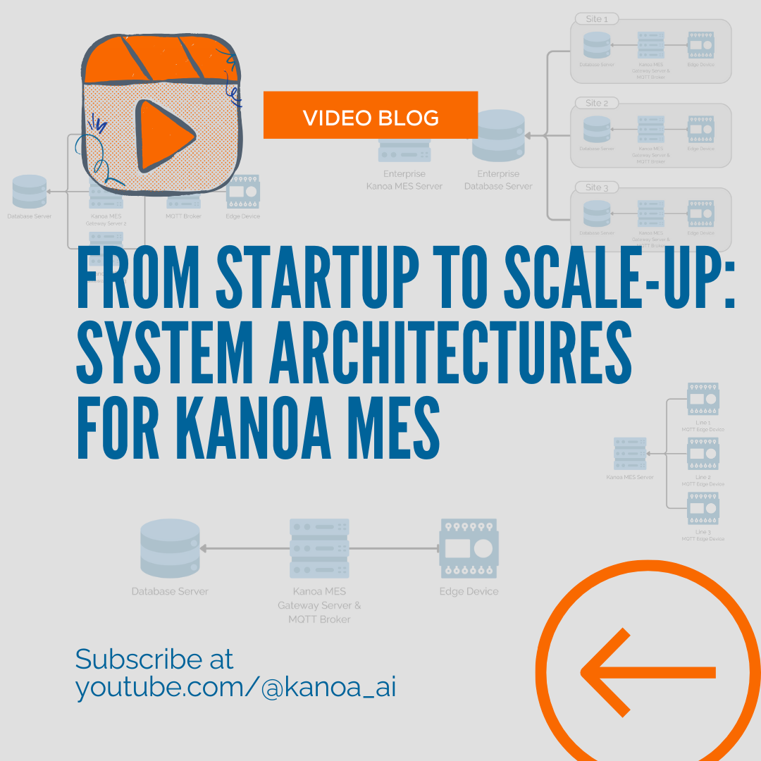 Video Blog: From Startup to Scale-up: System Architectures for Kanoa MES