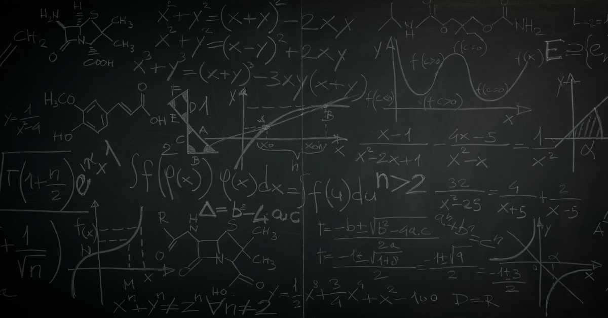 math on a blackboard
