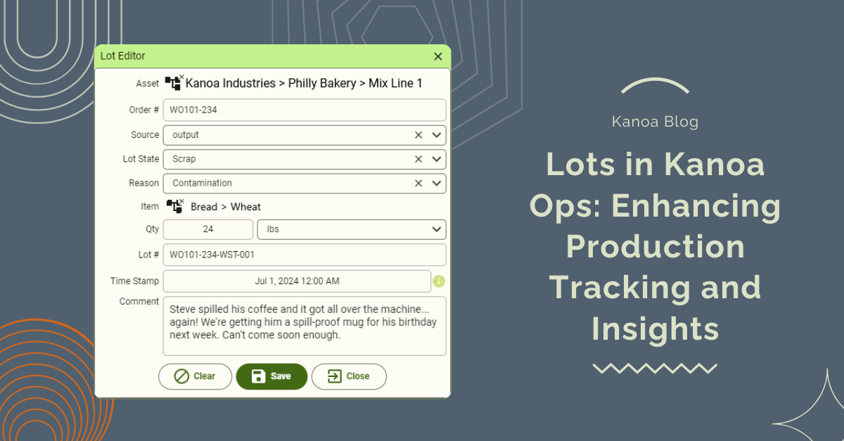 Lots in Kanoa Ops: Enhancing Production Tracking and Insights